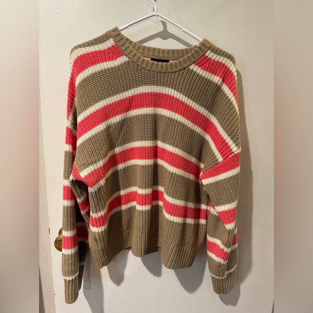 Gap 100% Cotton Shaker-Stitch Crewneck Sweater size M
